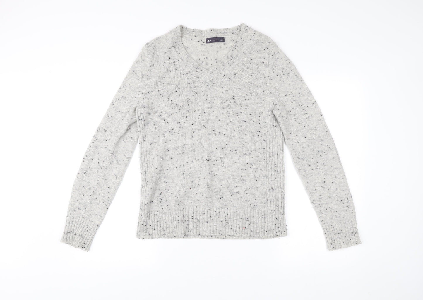 Womens UK Size 12 Marks and Spencer Grey Pullover Jumper