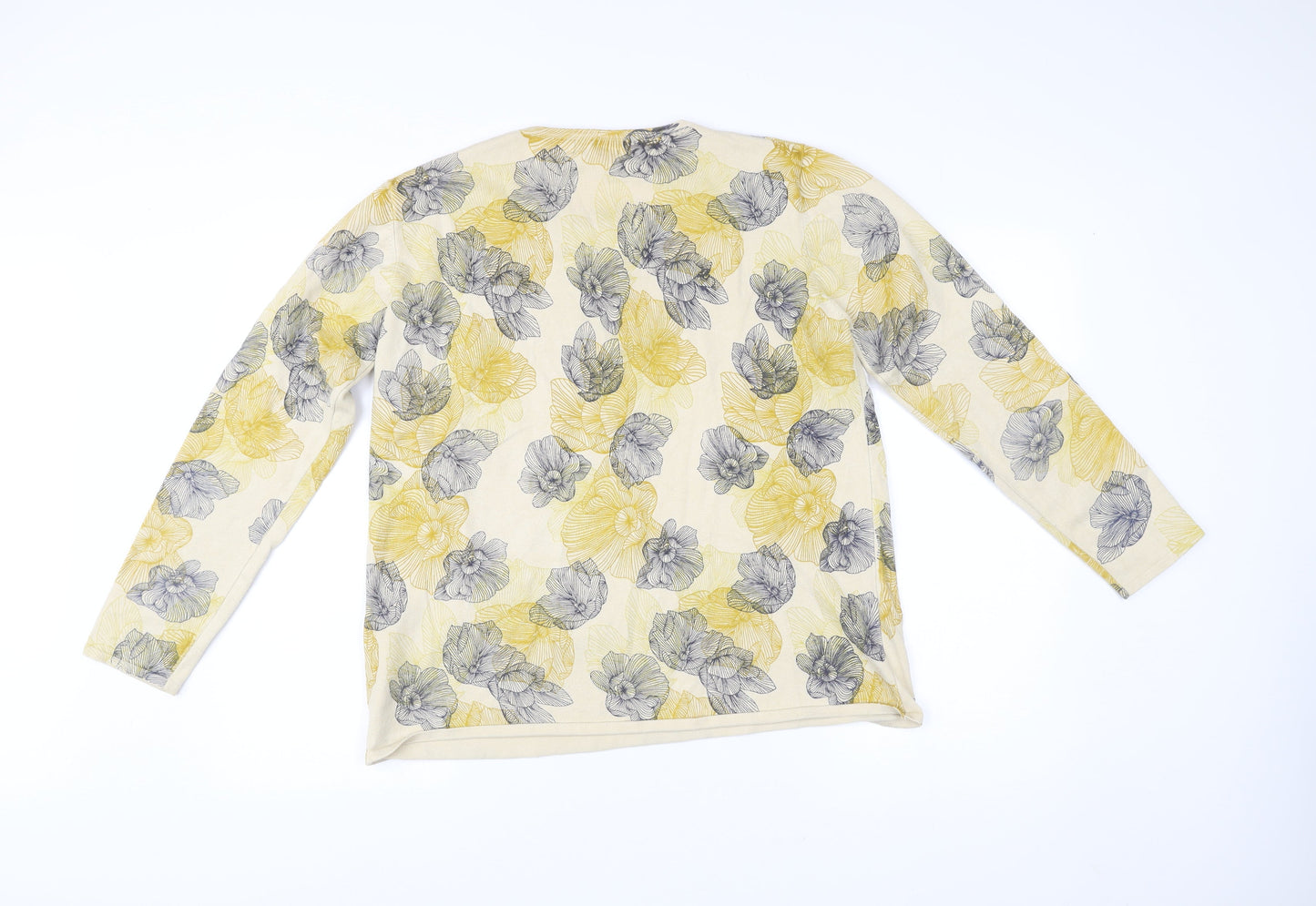 Claudia.C Womens Multicoloured Floral Knit Pullover Jumper L