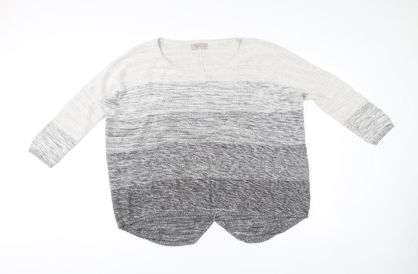 Womens UK Size 12 Label Lab Grey Pullover Jumper