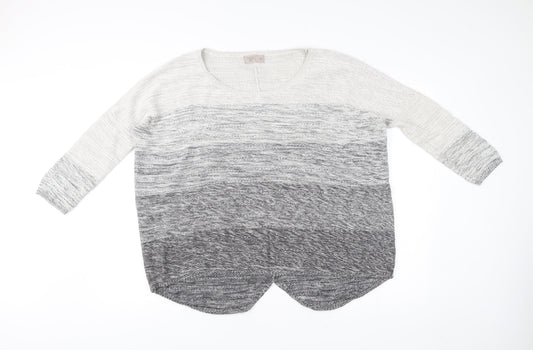 Womens UK Size 12 Label Lab Grey Pullover Jumper
