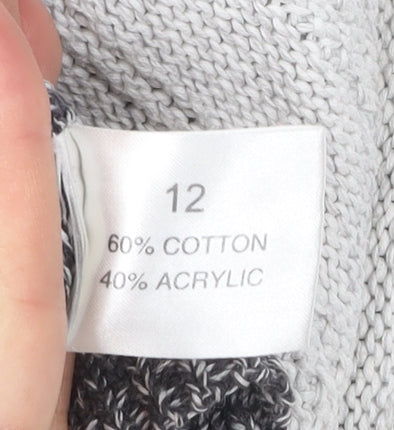 Womens UK Size 12 Label Lab Grey Pullover Jumper