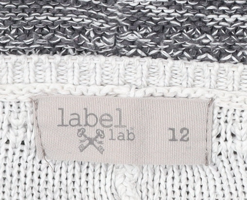 Womens UK Size 12 Label Lab Grey Pullover Jumper