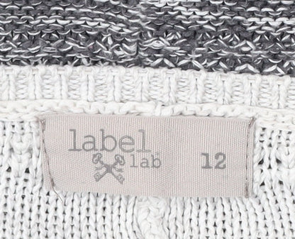 Womens UK Size 12 Label Lab Grey Pullover Jumper