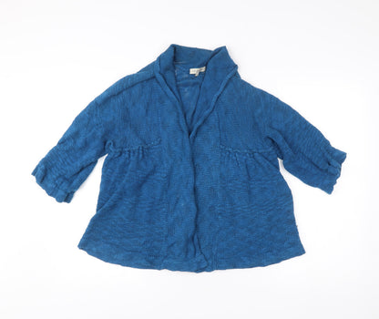 Rocha.John Rocha Women’s Blue Knit Cotton Cardigan Size 18