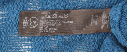 Rocha.John Rocha Women’s Blue Knit Cotton Cardigan Size 18