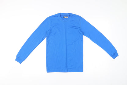 Campri Boys Blue Long Sleeve Sports Base Layer Top 11-12Y Athletic Fit