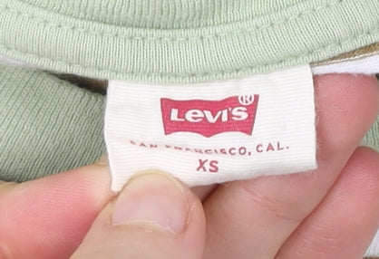 Womens UK Size XS Levi's Multicoloured Ringer T-Shirt