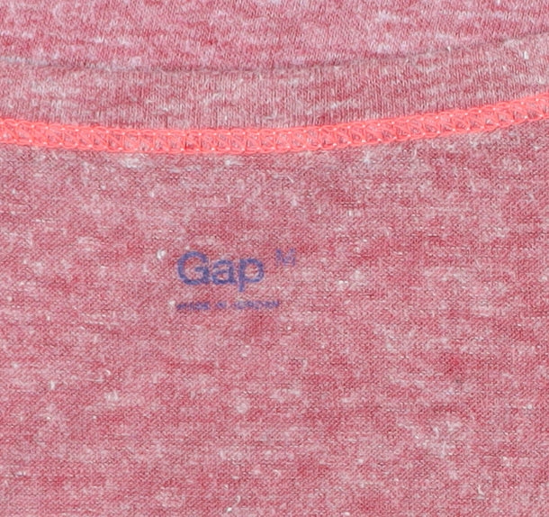Gap Womens Pink Short Sleeve Scoop Neck T-Shirt Size M