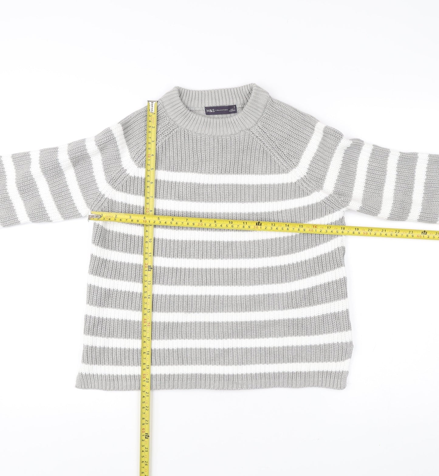 Womens UK Size S Marks and Spencer Grey Pullover Jumper