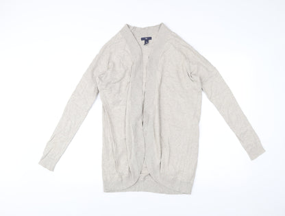 Gap Womens Beige XS Knit Open Cardigan Jumper Cotton Long Sleeve