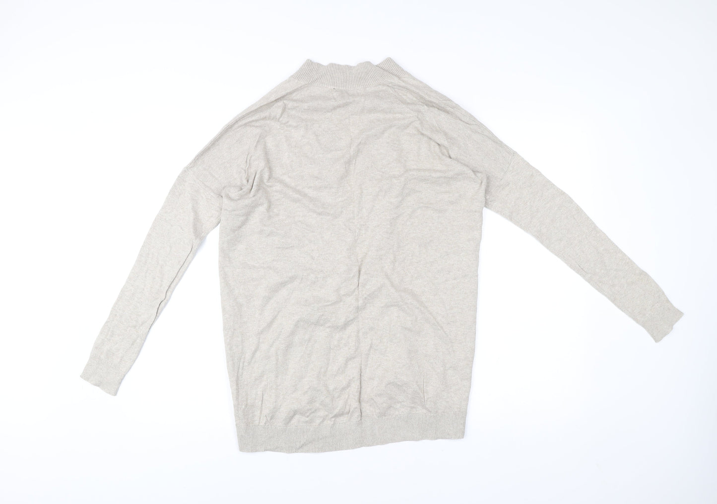 Gap Womens Beige XS Knit Open Cardigan Jumper Cotton Long Sleeve