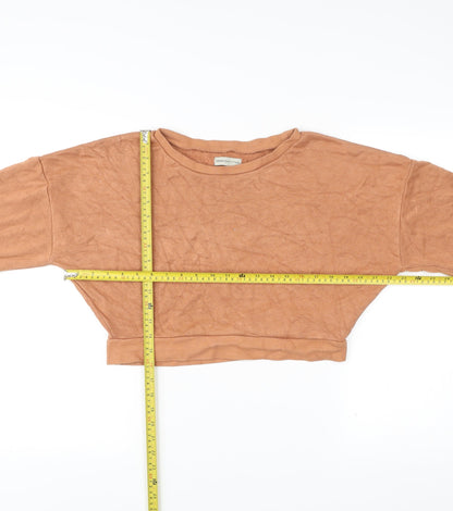 Urban Outfitters Women’s Brown Cropped Pullover Sweatshirt Size S
