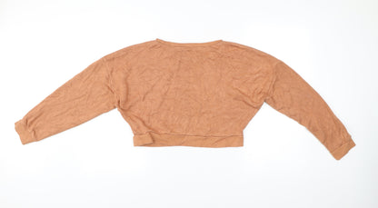 Urban Outfitters Women’s Brown Cropped Pullover Sweatshirt Size S