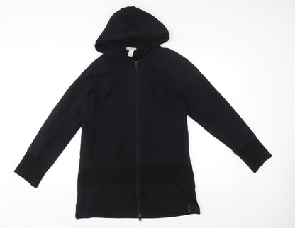 Mens UK Size M DOMYOS Black Full Zip Hoodie