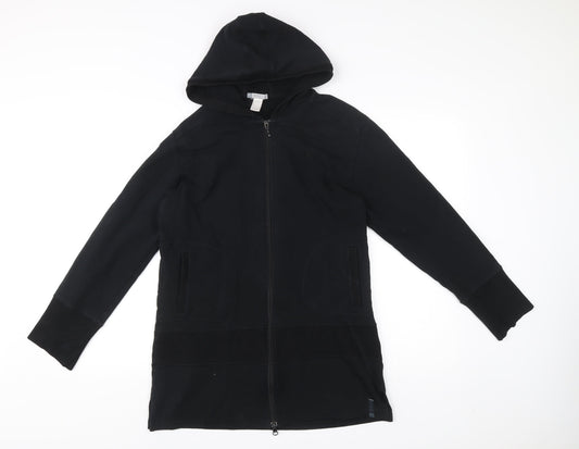 Mens UK Size M DOMYOS Black Full Zip Hoodie