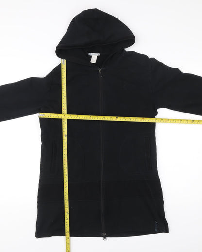 Mens UK Size M DOMYOS Black Full Zip Hoodie