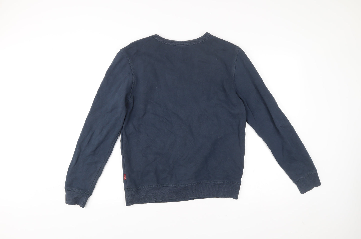 Levi's Teens Blue Pullover Sweatshirt Logo Print Crew Neck Size 16
