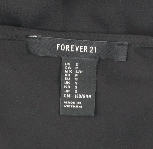Forever 21 Women’s Black Long Slip Dress Size S Polyester