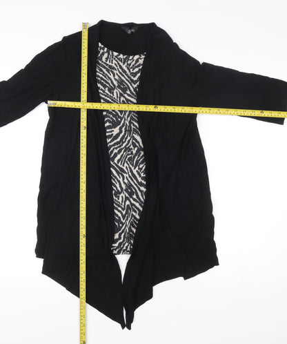 Womens UK Size 16 Yours Black Tunic Blouse