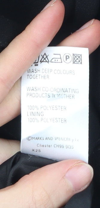 Marks and Spencer Women’s Black Size 12 Tailored Blazer Jacket