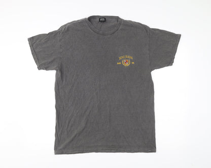 BDG Urban Outfitters Men's Grey Small Embroidered College T-Shirt