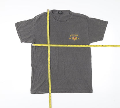BDG Urban Outfitters Men's Grey Small Embroidered College T-Shirt