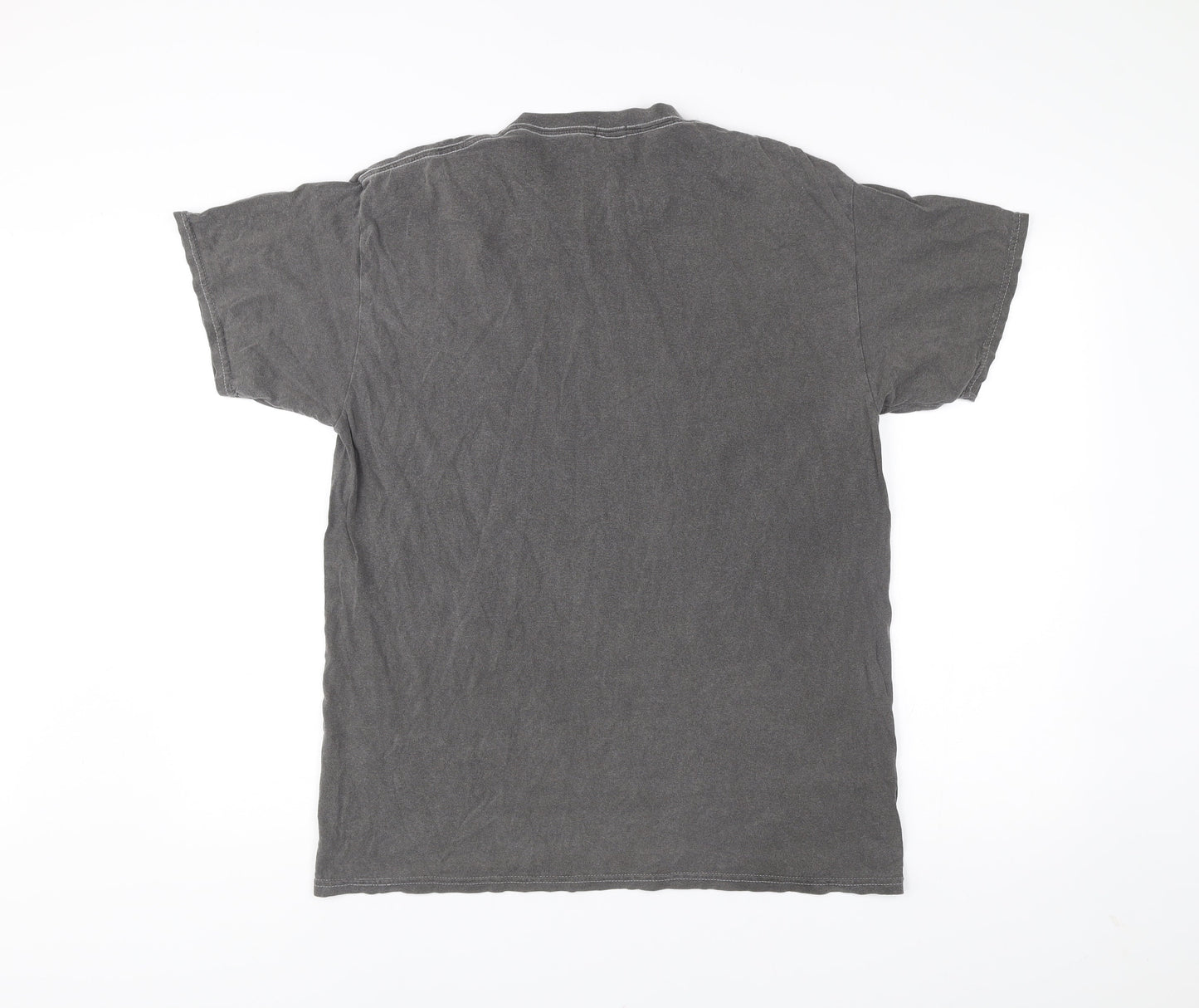 BDG Urban Outfitters Men's Grey Small Embroidered College T-Shirt