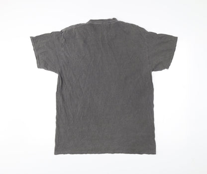 BDG Urban Outfitters Men's Grey Small Embroidered College T-Shirt