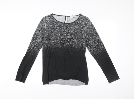 Womens UK Size L Oasis Black Basic Blouse