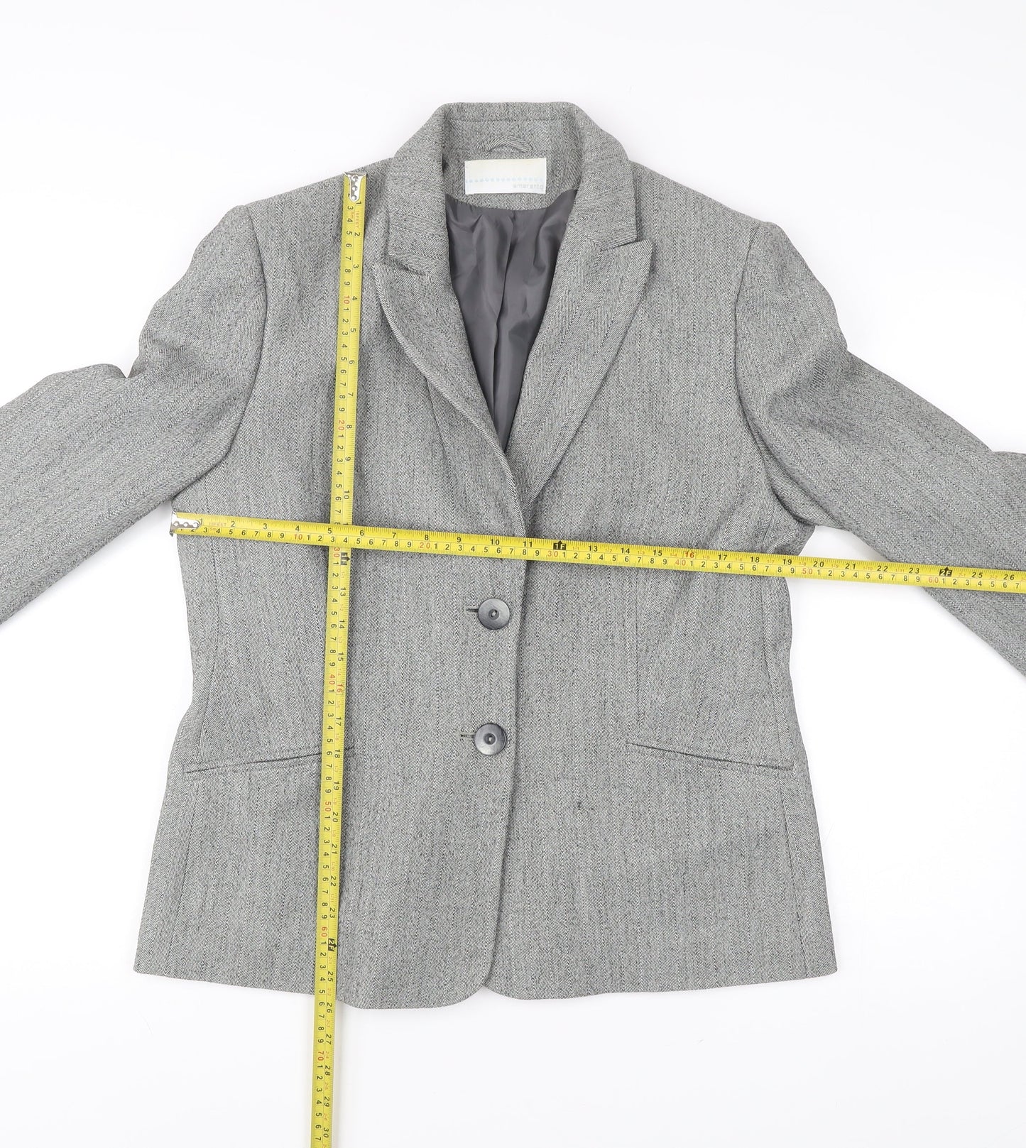 Womens UK Size 16 AMARANTO Regular Grey Blazer