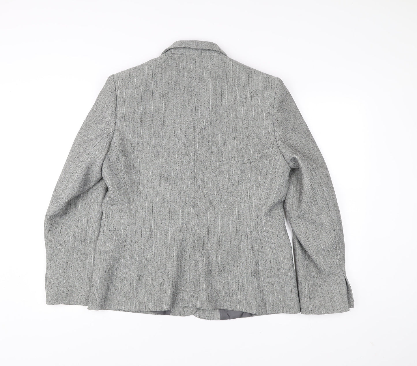Womens UK Size 16 AMARANTO Regular Grey Blazer
