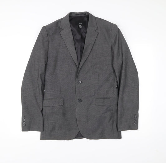 Mens UK Size 38 H&M Regular Grey Suit Jacket