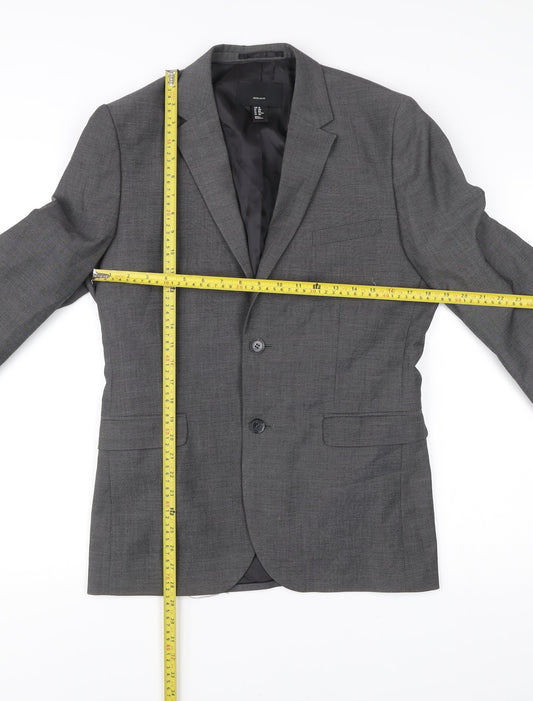 Mens UK Size 38 H&M Regular Grey Suit Jacket