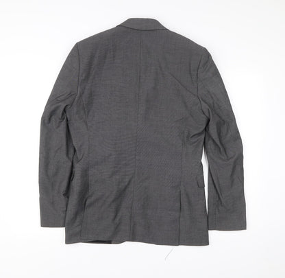 Mens UK Size 38 H&M Regular Grey Suit Jacket