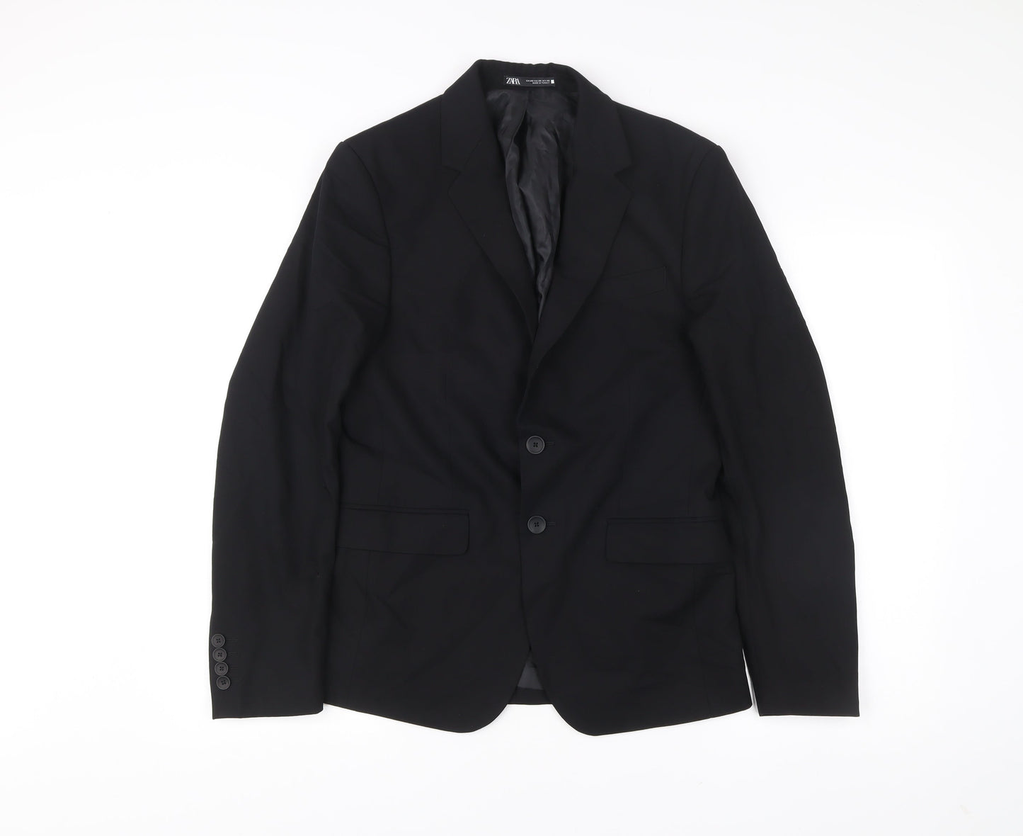 Mens UK Size 36 Zara Regular Black Suit Jacket