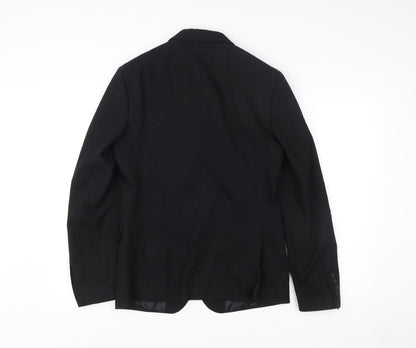 Mens UK Size 36 Zara Regular Black Suit Jacket
