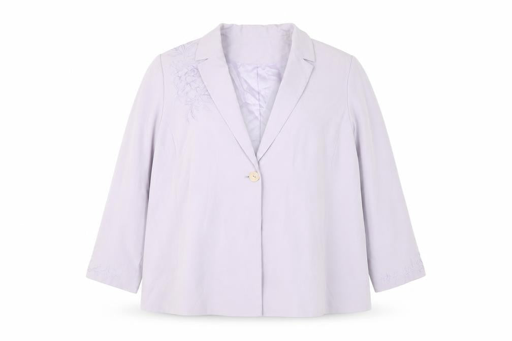 Womens UK Size 22 Ann Harvey Plus Purple Suit Jacket
