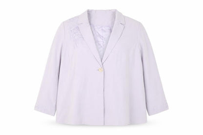 Womens UK Size 22 Ann Harvey Plus Purple Suit Jacket