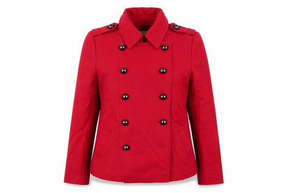 Womens UK Size 8 Planet Red Pea Coat