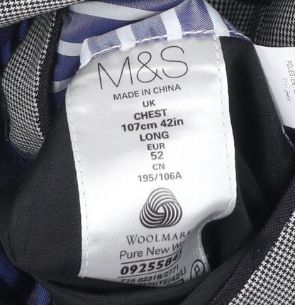 Mens UK Size 42 Marks and Spencer Regular Grey Suit Jacket