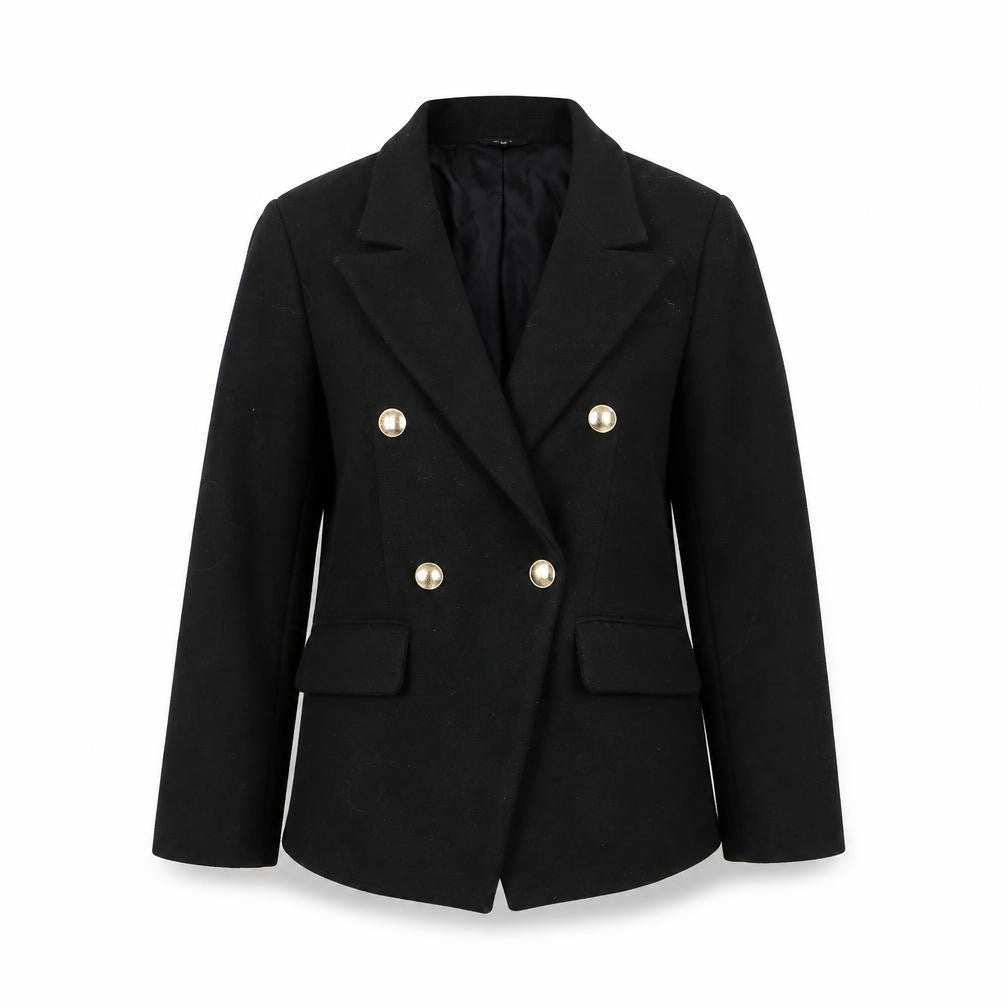 Sinsay Womens Black Polyester Blazer Jacket Size S Business Casual