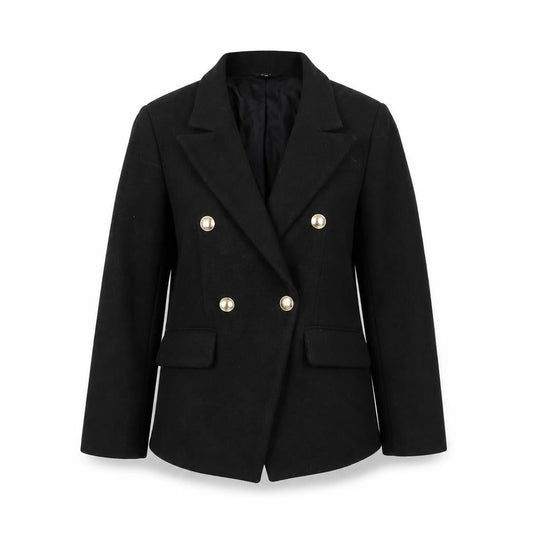Sinsay Womens Black Polyester Blazer Jacket Size S Business Casual