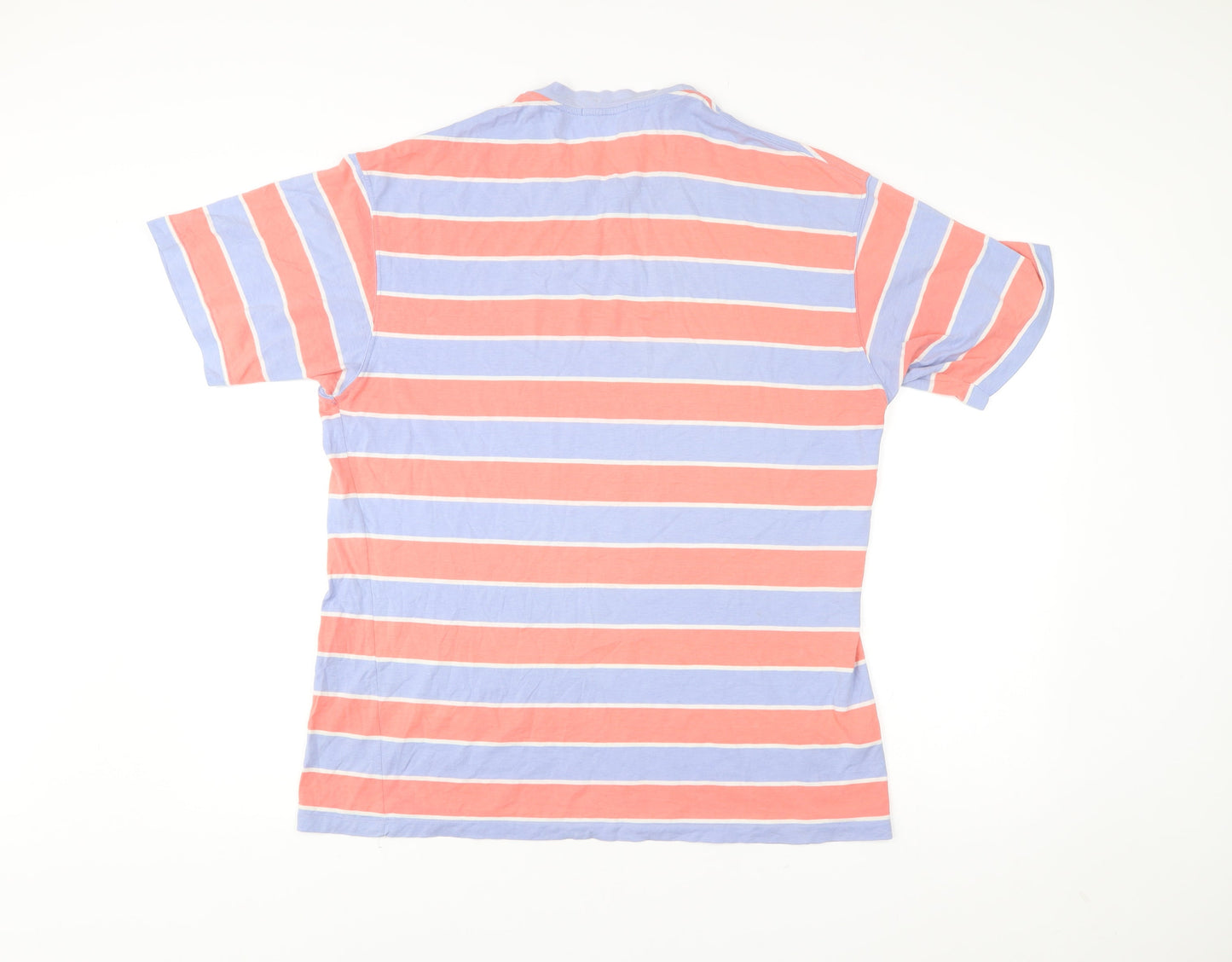 Marks and Spencer Mens Multicoloured Striped Cotton T-Shirt M