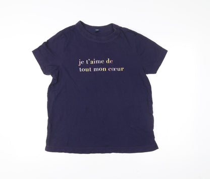 Womens UK Size 14 NEXT Blue Basic T-Shirt