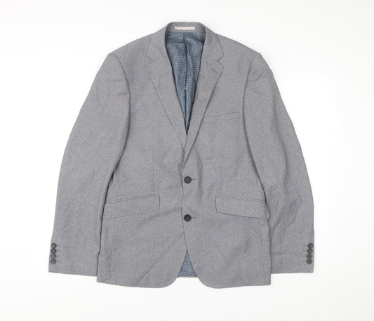 Mens UK Size 38 Burton Menswear Regular Grey Suit Jacket