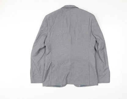 Mens UK Size 38 Burton Menswear Regular Grey Suit Jacket