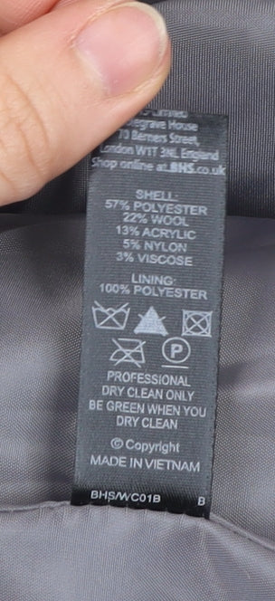 Womens UK Size 20 BHS Grey Overcoat
