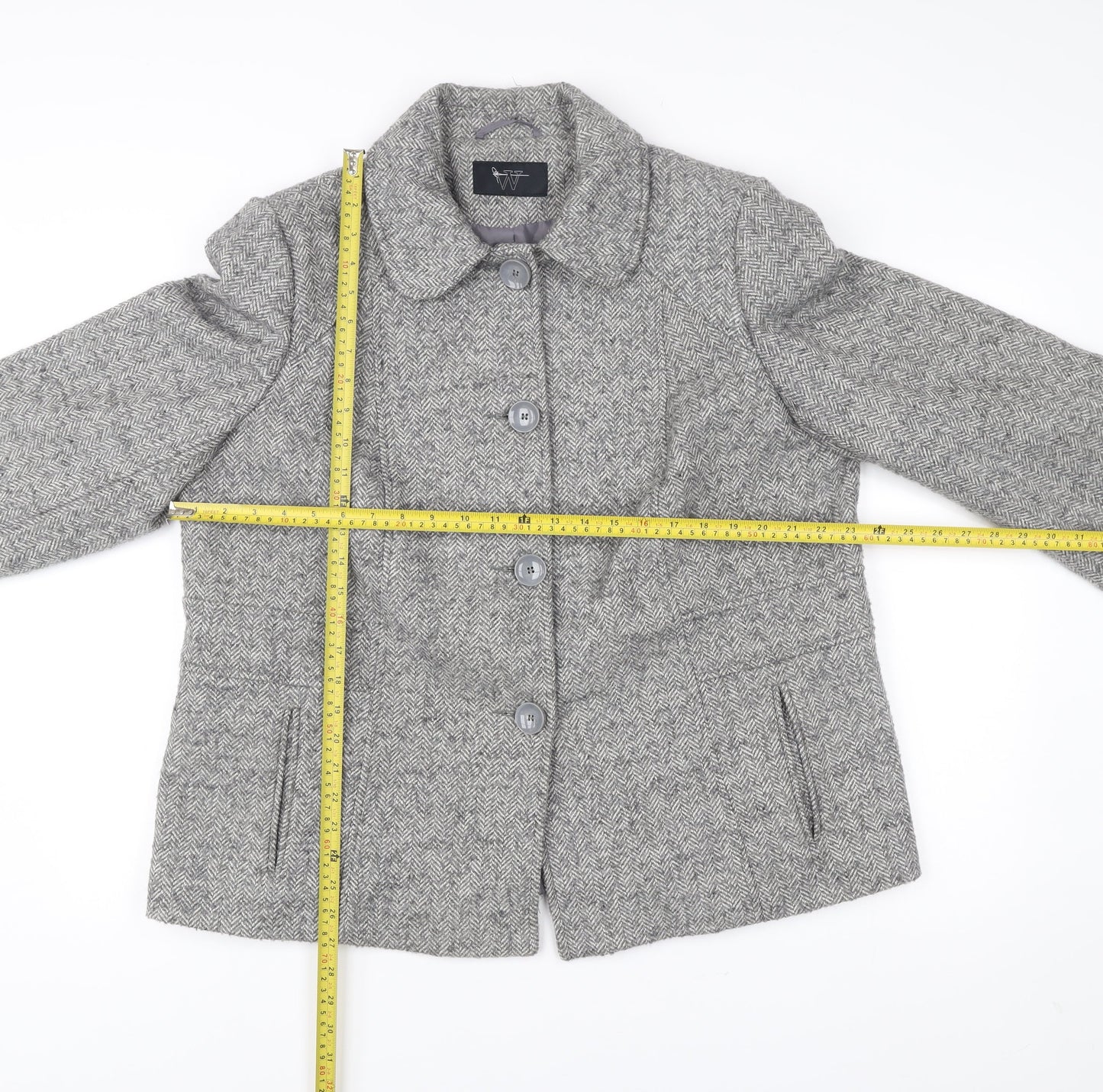 Womens UK Size 20 BHS Grey Overcoat