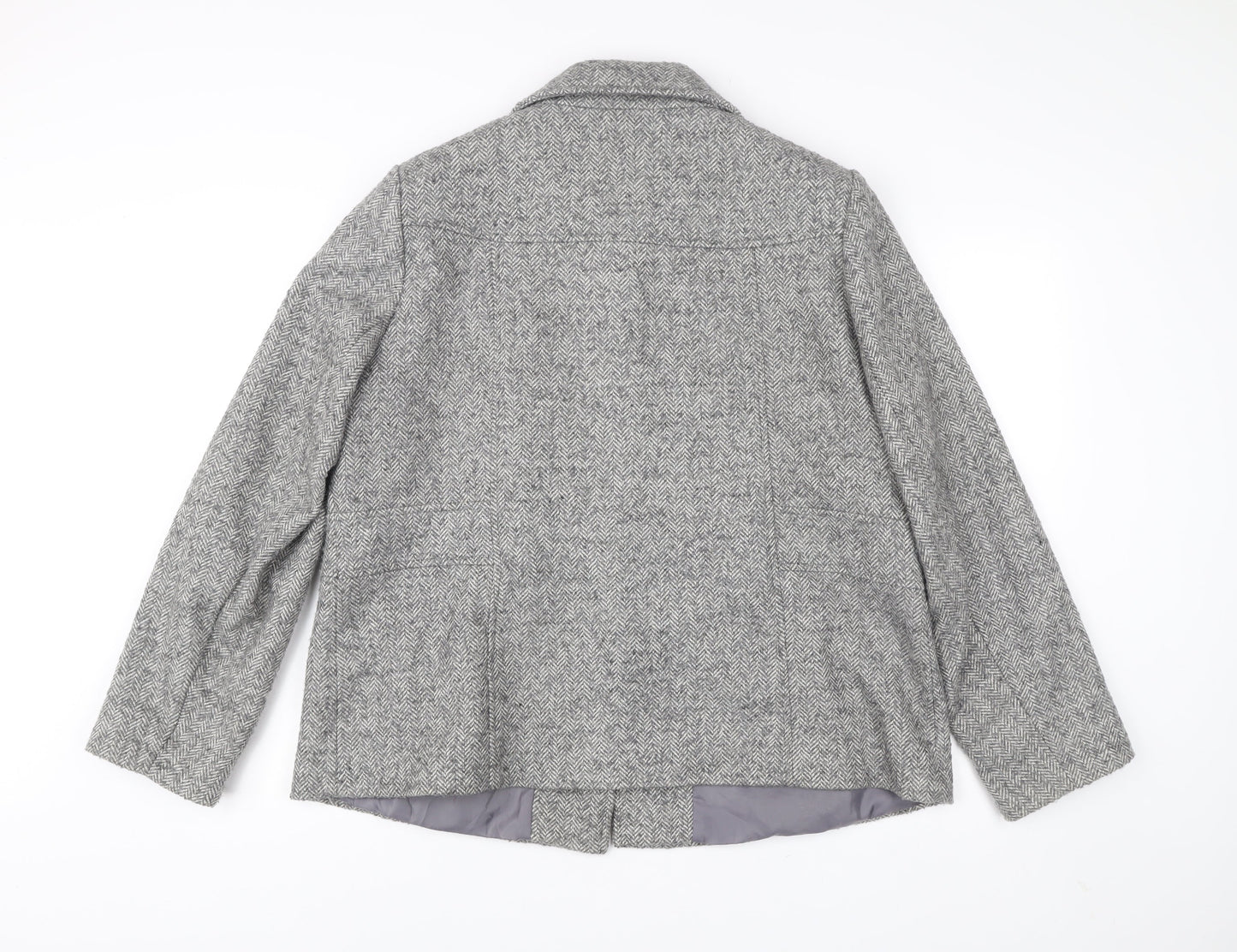 Womens UK Size 20 BHS Grey Overcoat