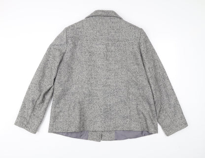 Womens UK Size 20 BHS Grey Overcoat